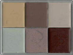 MAQPRO - 6 Color Fard Creme Ghastly Palette(Maqpro 6 Color Fard Creme Ghastly Palette)