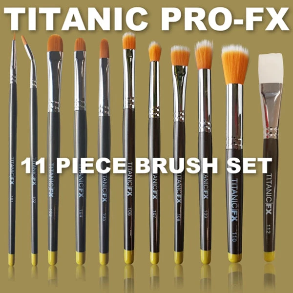 TITANIC PRO-FX 11 PIECE BRUSH SET(Titanic Pro Fx 11 Piece Brush Set) 3 TITANIC PRO-FX 11 PIECE BRUSH SET(Titanic Pro Fx 11 Piece Brush Set)