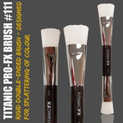 TITANIC PRO-FX BRUSH 111 - DOUBLE-ENDED SPLATTER BRUSH(Titanic Pro Fx Brush 111 Double Ended Splatter Brush)