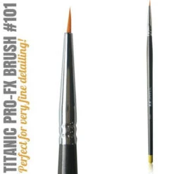TITANIC PRO-FX BRUSH 101 - SMALL LINER BRUSH(Titanic Pro Fx Brush 101 Small Liner Brush)