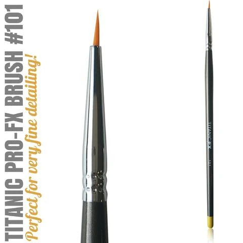TITANIC PRO-FX BRUSH 101 - SMALL LINER BRUSH(Titanic Pro Fx Brush 101 Small Liner Brush) 3 TITANIC PRO-FX BRUSH 101 - SMALL LINER BRUSH(Titanic Pro Fx Brush 101 Small Liner Brush)