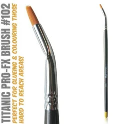 TITANIC PRO-FX BRUSH 102 - BENT LINER BRUSH(Titanic Pro Fx Brush 102 Bent Liner Brush)