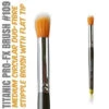 Titanic Pro-FX Brush 109 - Medium Round Duo-Fibre Stipple Brush(Titanic Pro Fx Brush 109 Medium Round Duo Fibre Stipple Brush) 2 Titanic Pro-FX Brush 109 - Medium Round Duo-Fibre Stipple Brush(Titanic Pro Fx Brush 109 Medium Round Duo Fibre Stipple Brush) -TILT Makeup TITANIC PRO FX BRUSH 109 MEDIUM ROUND DUO FIBRE STIPPLE BRUSH