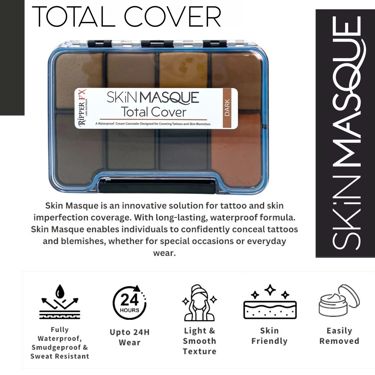 Ripper FX Skin Masque - Total Cover Dark Palette NEW SIZE(Ripper Fx Skin Masque Total Cover Dark Palette New Size) 3 Ripper FX Skin Masque - Total Cover Dark Palette NEW SIZE(Ripper Fx Skin Masque Total Cover Dark Palette New Size)