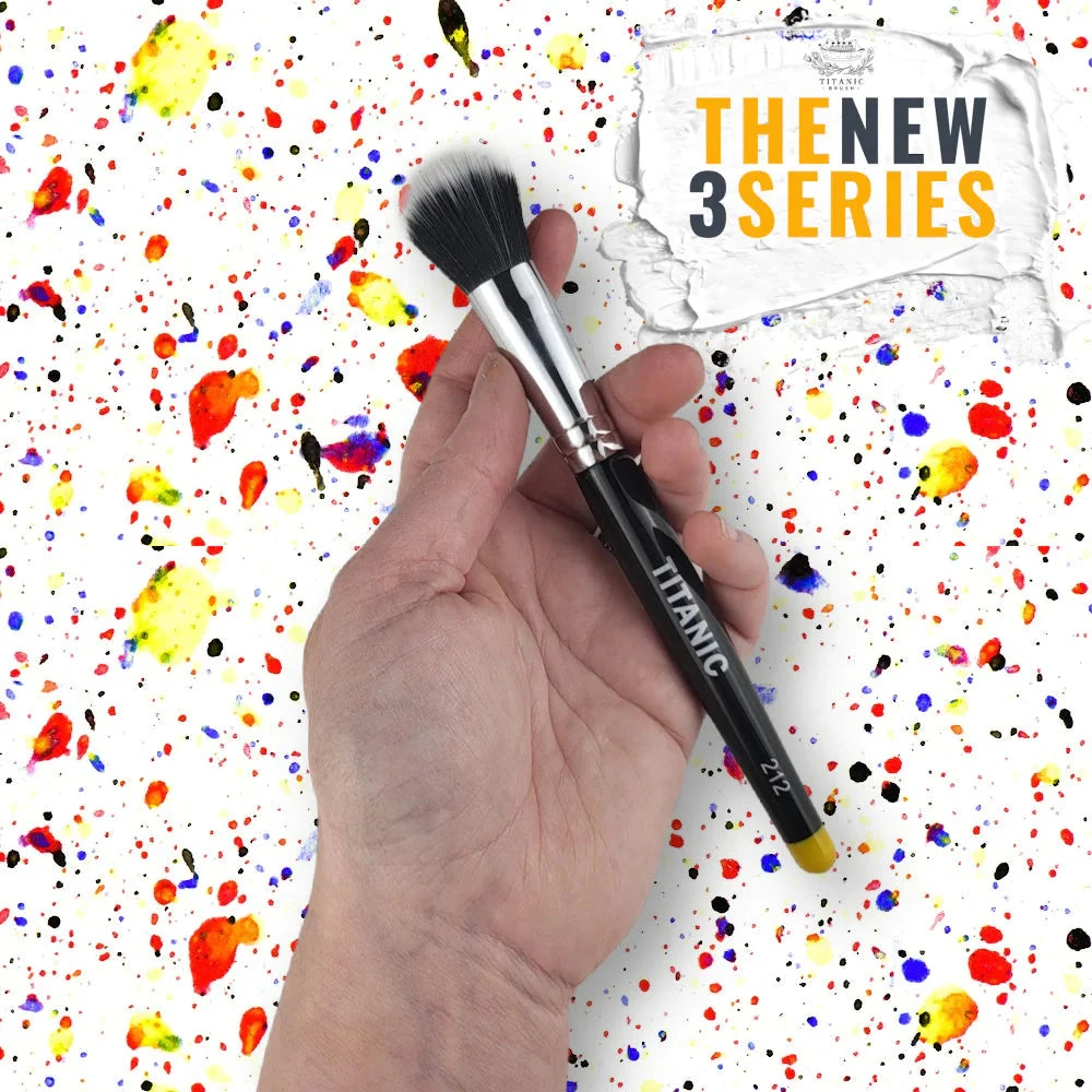 TITANIC NEW 3 Series - No. 212 - XL Duo-Fibre Brush(Titanic New 3 Series No 212 Xl Duo Fibre Brush) 3 TITANIC NEW 3 Series - No. 212 - XL Duo-Fibre Brush(Titanic New 3 Series No 212 Xl Duo Fibre Brush)