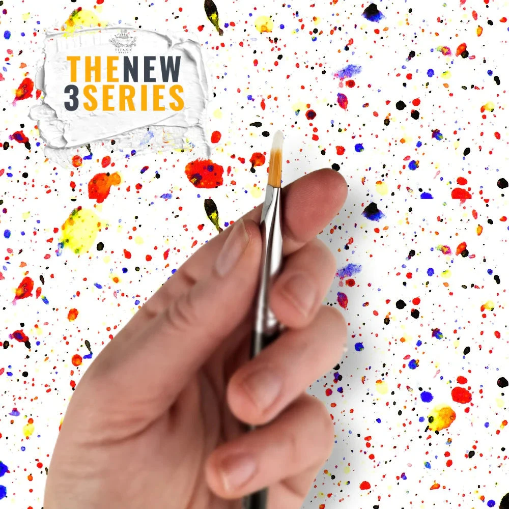 TITANIC NEW 3 Series - No. 306 - 1/2" Flat Duo-Fibre Stipple Brush(Titanic New 3 Series No 306 1 2 Flat Duo Fibre Stipple Brush) 4 TITANIC NEW 3 Series - No. 306 - 1/2" Flat Duo-Fibre Stipple Brush(Titanic New 3 Series No 306 1 2 Flat Duo Fibre Stipple Brush) - Image 2
