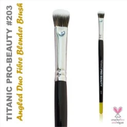 TITANIC PRO-BEAUTY BRUSH (203) - ANGLED DUO-FIBRE BLENDER(Titanic Pro Beauty Brush 203 Angled Duo Fibre Blender)