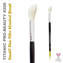 TITANIC PRO-BEAUTY BRUSH (206) - SMALL DUO-FIBRE SLANTED BLENDER(Titanic Pro Beauty Brush 206 Small Duo Fibre Slanted Blender)