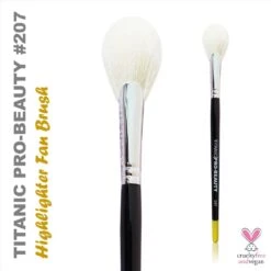 TITANIC PRO-BEAUTY BRUSH (207) - HIGHLIGHTER FAN(Titanic Pro Beauty Brush 207 Highlighter Fan)