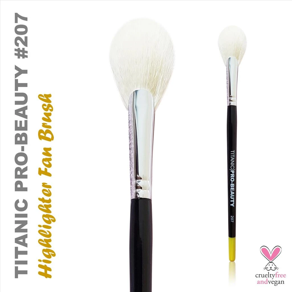 TITANIC PRO-BEAUTY BRUSH (207) - HIGHLIGHTER FAN(Titanic Pro Beauty Brush 207 Highlighter Fan) 2 TITANIC PRO-BEAUTY BRUSH (207) - HIGHLIGHTER FAN(Titanic Pro Beauty Brush 207 Highlighter Fan)