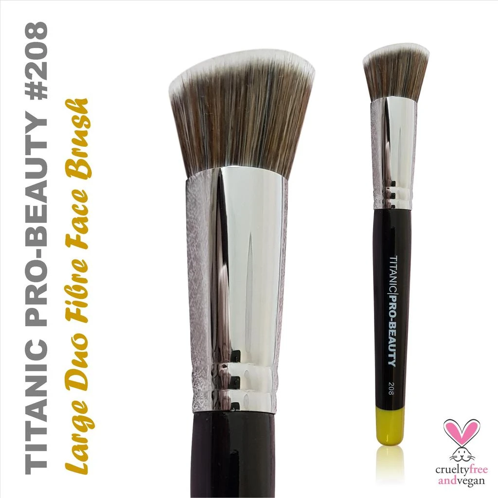 TITANIC PRO-BEAUTY BRUSH (208) - LARGE DUO-FIBRE FACE BLENDER(Titanic Pro Beauty Brush 208 Large Duo Fibre Face Blender) 3 TITANIC PRO-BEAUTY BRUSH (208) - LARGE DUO-FIBRE FACE BLENDER(Titanic Pro Beauty Brush 208 Large Duo Fibre Face Blender)