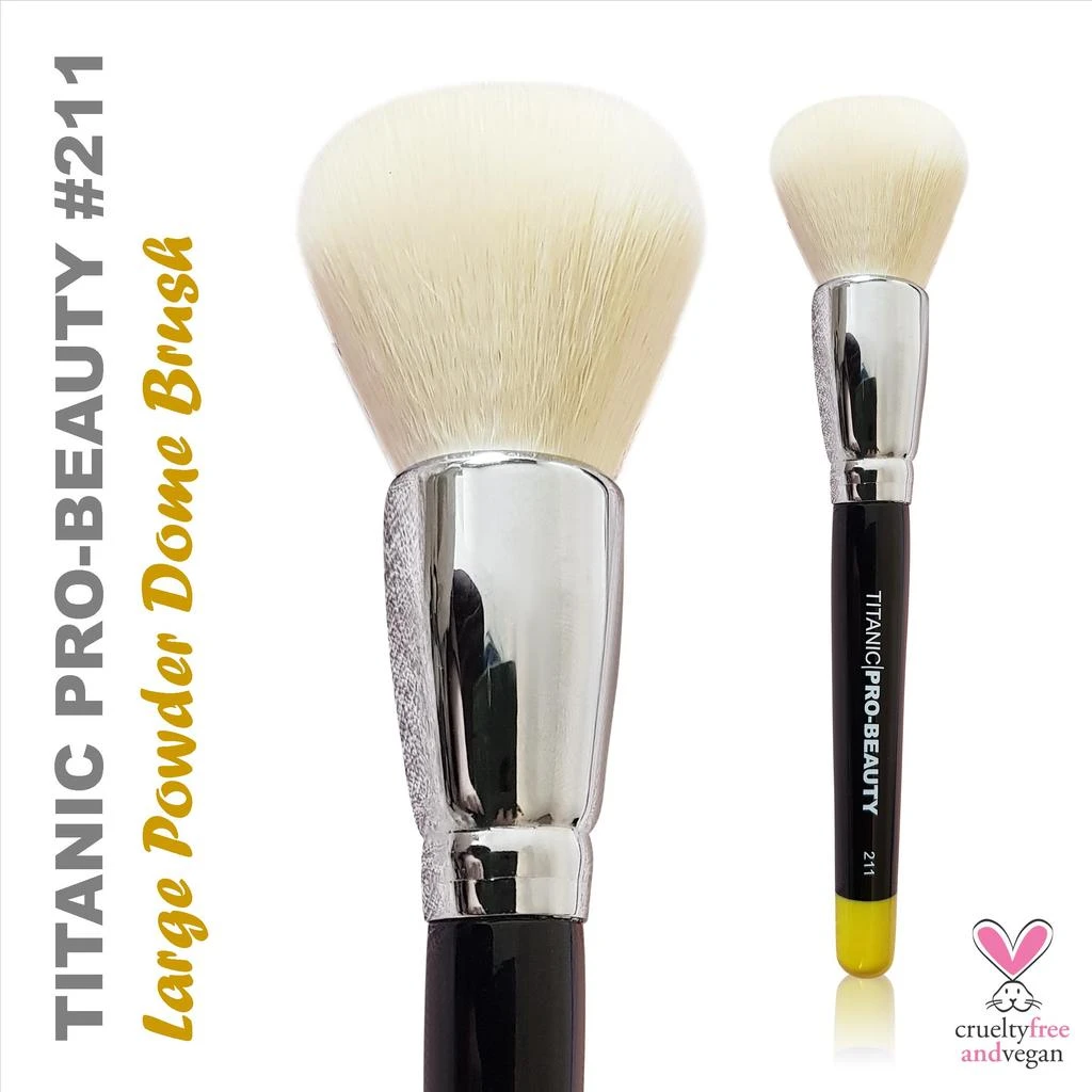 TITANIC PRO-BEAUTY BRUSH (211) - LARGE POWDER DOME(Titanic Pro Beauty Brush 211 Large Powder Dome) 3 TITANIC PRO-BEAUTY BRUSH (211) - LARGE POWDER DOME(Titanic Pro Beauty Brush 211 Large Powder Dome)