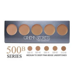CINEMA SECRETS - ULTIMATE FOUNDATION 5-IN-1 PRO PALETTES(Cinema Secrets Ultimate Foundation 5 In 1 Pro Palettes) 15 CINEMA SECRETS - ULTIMATE FOUNDATION 5-IN-1 PRO PALETTES(Cinema Secrets Ultimate Foundation 5 In 1 Pro Palettes) -TILT Makeup cinema secrets ultimate foundation 5 in 1 palette 500 B series