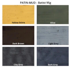 PATIN-A MUD - Distressing Mud(Patin A Mud Distressing Mud) 10 PATIN-A MUD - Distressing Mud(Patin A Mud Distressing Mud) -TILT Makeup farbkarte patin mud 6er set batist 900px
