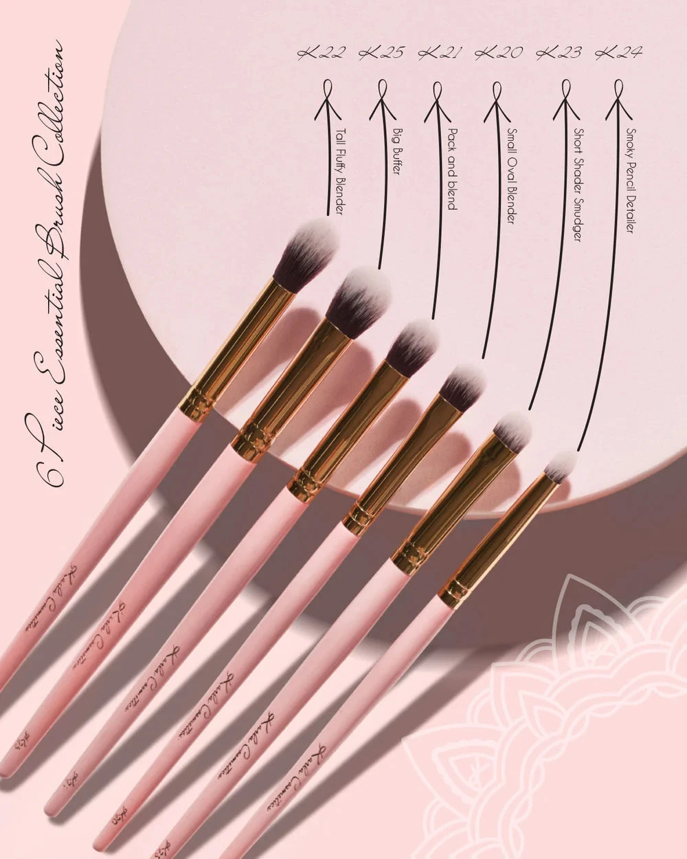 **SALE** Karla Cosmetics - 6 PIECE ESSENTIAL BRUSH SET(Karla Cosmetics 6 Piece Essential Brush Set) 4 **SALE** Karla Cosmetics - 6 PIECE ESSENTIAL BRUSH SET(Karla Cosmetics 6 Piece Essential Brush Set) - Image 2