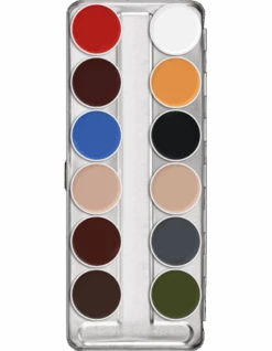 Kryolan SUPRACOLOR PALETTE 12 COLORS(Kryolan Supracolor Palette 12 Colors)