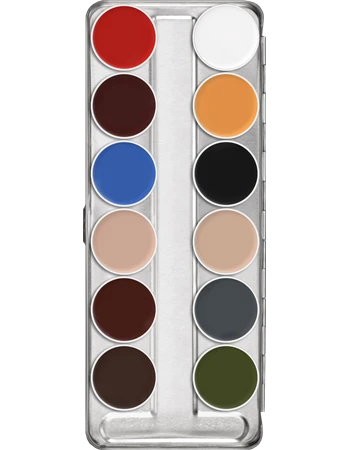 Kryolan SUPRACOLOR PALETTE 12 COLORS(Kryolan Supracolor Palette 12 Colors) 5 Kryolan SUPRACOLOR PALETTE 12 COLORS(Kryolan Supracolor Palette 12 Colors) - Image 3