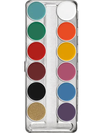 Kryolan SUPRACOLOR PALETTE 12 COLORS(Kryolan Supracolor Palette 12 Colors) 6 Kryolan SUPRACOLOR PALETTE 12 COLORS(Kryolan Supracolor Palette 12 Colors) - Image 4