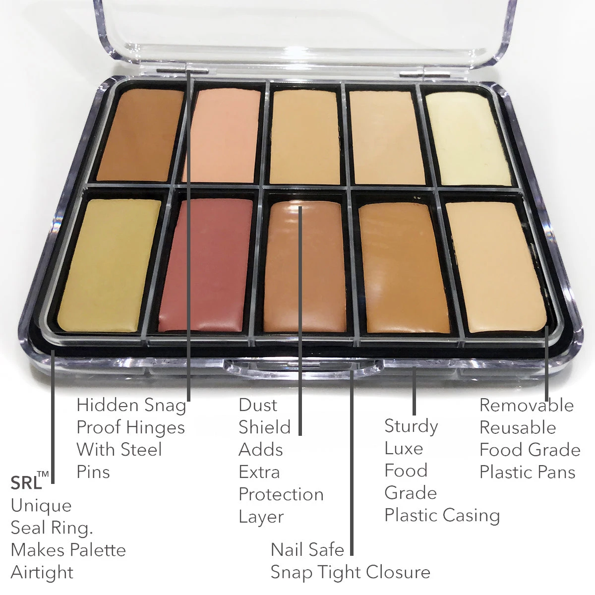 Sian Richards London - 4K Hydroproof Longwear Airtight Palette(Sian Richards London 4k Hydroproof Longwear Airtight Palette) 5 Sian Richards London - 4K Hydroproof Longwear Airtight Palette(Sian Richards London 4k Hydroproof Longwear Airtight Palette) - Image 3