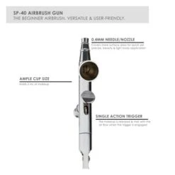 TEMPTU - SP-40 Single Action Airbrush Gun(Temptu Sp 40 Single Action Airbrush Gun) 7 TEMPTU - SP-40 Single Action Airbrush Gun(Temptu Sp 40 Single Action Airbrush Gun) -TILT Makeup sp 40 airbrush gun 502x502 1