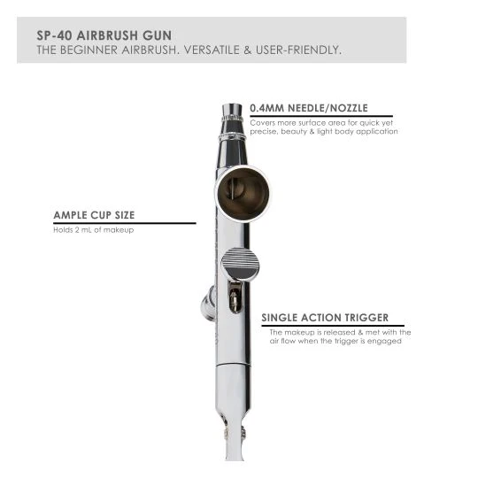 TEMPTU - SP-40 Single Action Airbrush Gun(Temptu Sp 40 Single Action Airbrush Gun) 4 TEMPTU - SP-40 Single Action Airbrush Gun(Temptu Sp 40 Single Action Airbrush Gun) - Image 2